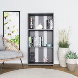 Stijlvol Elegant Boekenplank Antraciet 121,8 cm Hoog 60 cm Breed 25 cm Diep 18 mm Dik Melamine