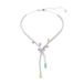 Swarovski x Ariana Grande ketting, Verschillende slijpvormen, Libelle, Meerkleurig, Rodium toplaag