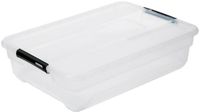 5Five Opbergkist met deksel - Solutions Box - 38 liter - 67x48x17 cm - kunststof - transparant