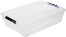 5Five Opbergkist met deksel - Solutions Box - 38 liter - 67x48x17 cm - kunststof - transparant