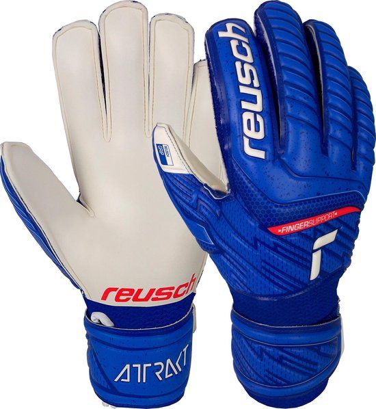 Reusch Attrakt Grip Finger Support Junior Keepershandschoenen - Maat 5 - Kinderen