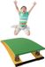 Wan GmbH Planche de saut pour enfants - Planche de gymnastique - Entraînement de saut - Haute puissance de rebond - 80x50x20cm - Vert
