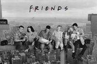 Friends - Poster déjeuner sur un gratte-ciel
