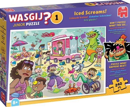 Wasgij Junior - IJskoude kreten! - 240 stukjes - Legpuzzel voor kinderen