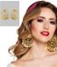 Generik Boucles d'oreilles danseuse orientale pour femmes - Accessoire de déguisement