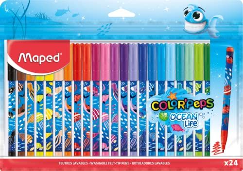 Maped - Viltstiften Ocean Life - 24 stuks