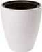 Form Plastic Plantenpot/bloempot Gobi - kunststof - wit - D30 x H32 cm - met binnenpot - rond