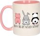 Bellatio Decorations Koffie/Thee Mok voor Broer - Roze - 300 ml