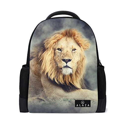 My Daily Mijn dagelijkse leeuw in rook rugzak 14 inch laptop dagtas boekentas voor Travel College School