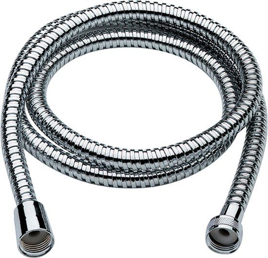 Doucheslang chroom 150 cm - Dubbel gewikkeld metaal