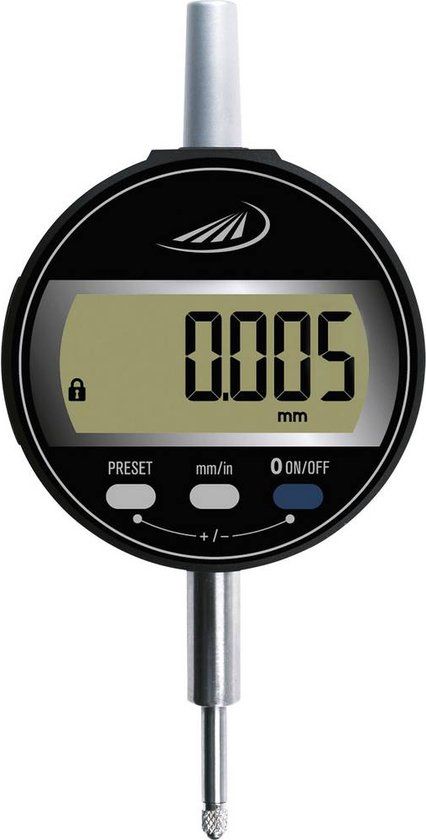HELIOS PREISSER 1723 502 Meetklok Met digitale weergave 12.5 mm Aflezing: 0.005 mm