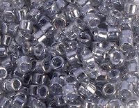 Japanse parels cilinder schat glanzend grijs 3,3 mm 8/0 100 g