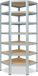 Shelfplaza HOME étagère d'angle - 230x70x40 cm - zingué - 7 tablettes