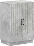 vidaXL Meuble à chaussures HOORN 59,5 x 39,5 x 87 cm Bois traité Gris béton
