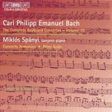 OUTHERE C.P.E. Bach: Complete Keyboard Concertos Vol 10 / Sponyi, Szuts et al