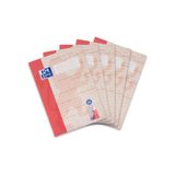 Oxford Schoolschrift A4 Recycling, 16 vellen, liniatuur 26, geruit, 5 stuks