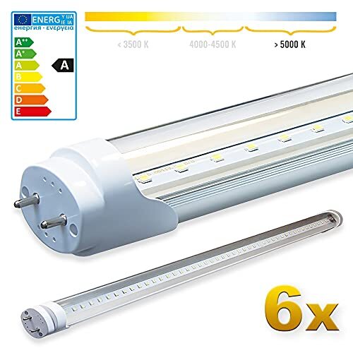 LEDVero SMD LED-buis met TÜV-certificering in neutraal wit - TL-buis T8 G13 transparante afdekking