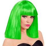 Finidi Pruik neon groen showgirl