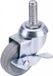 Draper Swivel Bolt Fixing Rubber Castor met Brake