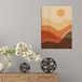 CREARREDA Modern houten beeld woonkamer Made in Italy decoratieve houten foto 48x72cm kunstdruk op hout