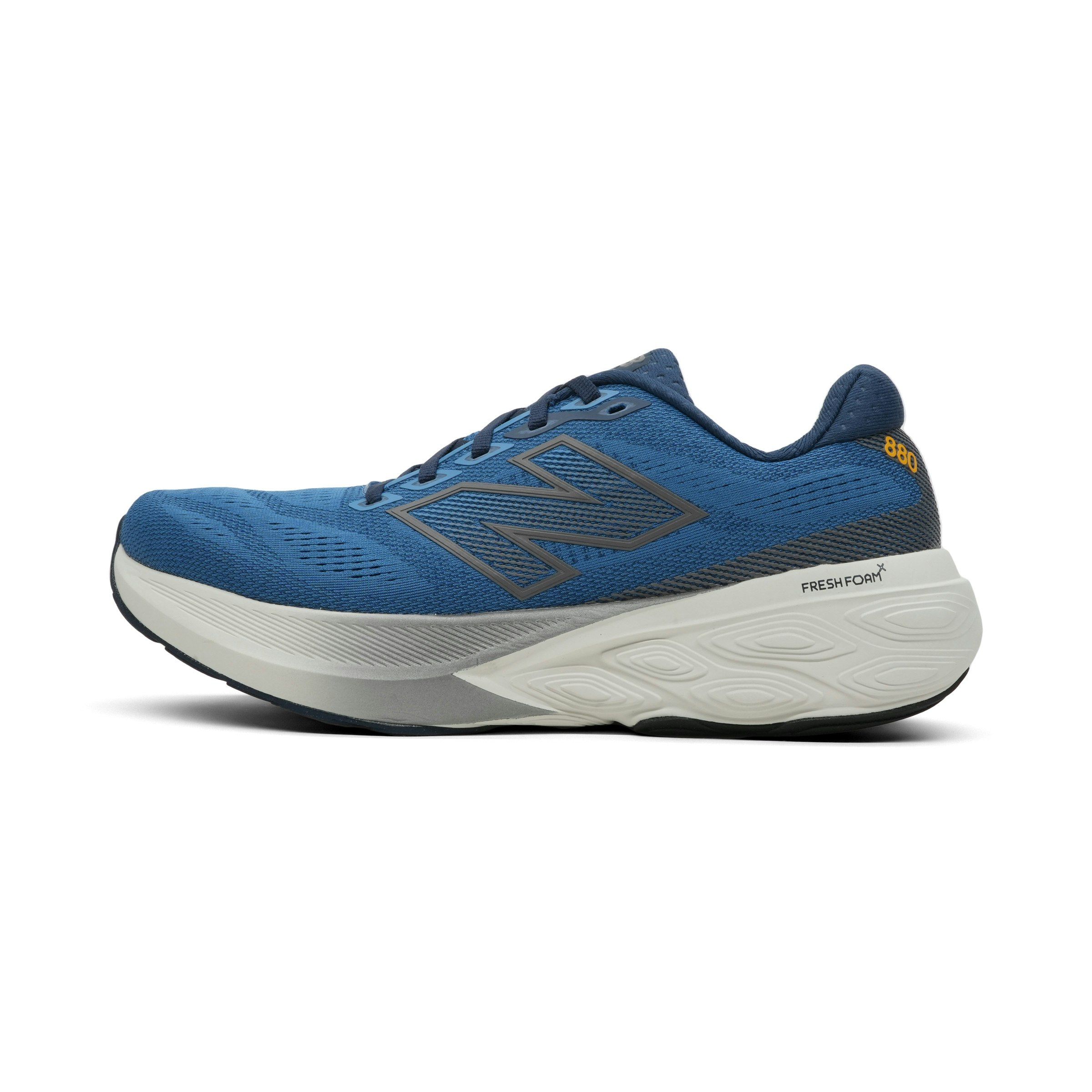 New Balance Heren Fresh Foam X 880 V15 Hardloopschoenen Sea Stone/Nb Navy/Marmalade, 7,5
