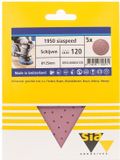 Sia Siaspeed schuurschijf rond multigat P120 - 125 mm. (5 stuks)