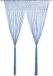 vidaXL Gordijn macramé 140x240 cm katoen blauw