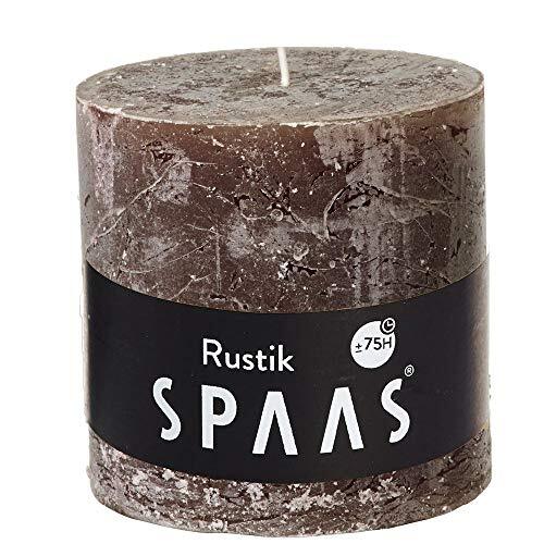 Spaas Rustieke cilinderkaars 100/100 - warm bruin