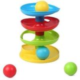 Speelgoed Glijbaan ballencircuit Montessori zwart