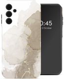 Selencia Hoesje - Geschikt voor Samsung Galaxy A15 (4G) / A15 (5G) - Backcover - Marble Light Brown