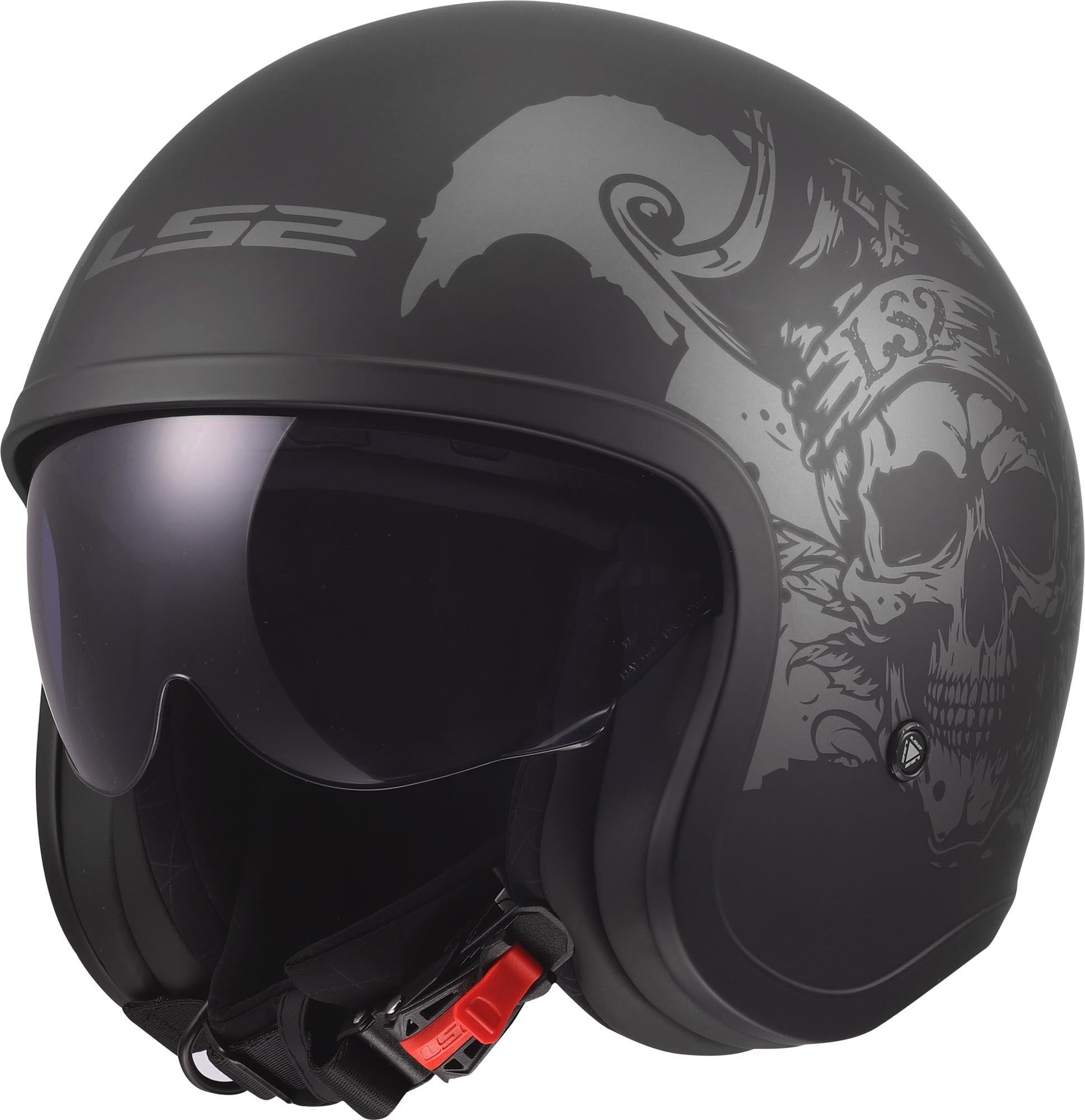 LS2 OF599 Spitfire II Willy Open Face Helm, M (57/58)