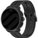 Strap-it Coros Apex 46mm Gestreiftes Silikonarmband (Schwarz)