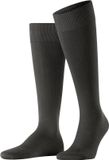 FALKE Energizing Cotton met compressie katoen kniekousen heren bruin - maat 43-44