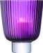 L.S.A. Pleat Windlicht - Glas - 21,5 cm - Heather