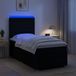 Maison Exclusive - Lit boxspring avec LED et matelas noir 100 x 200 cm en tissu