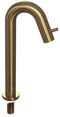 Ink Fonteinkraan staand gebogen hoog model Brushed mat goud 9902364