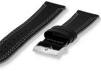 Morellato PMX892FUTNET24 Horlogeband - 24mm - Zwart - Leer - Unisex