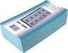 Merkloos Garderobeblokken nummers van 501 t.e.m. 1.000, blauw