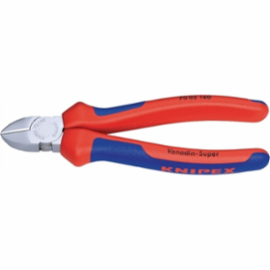 KNIPEX Zijsnijtang met meercomponenten-handgrepen verchroomd 125mm