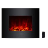 Cecotec Ready Warm 2600 Curved Flames - Cheminée électrique encastrable - Noir