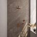 Brauer Copper Edition Thermostatische Regendoucheset Inbouw - Hoofddouche 20 cm - Rechte Wandarm - 3 Weg - Handdouche 3 Standen - Doucheslang - Wandaansluitbocht
