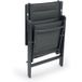 909 OUTDOOR Ensemble de 2 chaises de jardin rembourrées - Pliables - Réglables - Aluminium et polyester - 67 x 56 x 106 cm