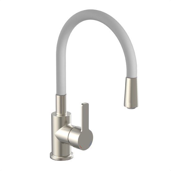 Eisl FLEXO Keukenmengkraan - RVS Look - Grijs - Design - Met Sproeikop