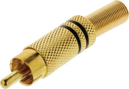 Valueline Vgap24900B Connector Rca Male Metaal Verguld