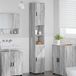 Maison Exclusive Armoire de salle de bain Exclusive - Finition gris Sonoma, dimensions 30 x 35 x 192 cm