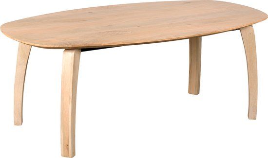 Lewis & Loft Eettafel Luna – FSC®-gecertificeerd mangohout – Deens ovaal – 180x100 cm – Naturel