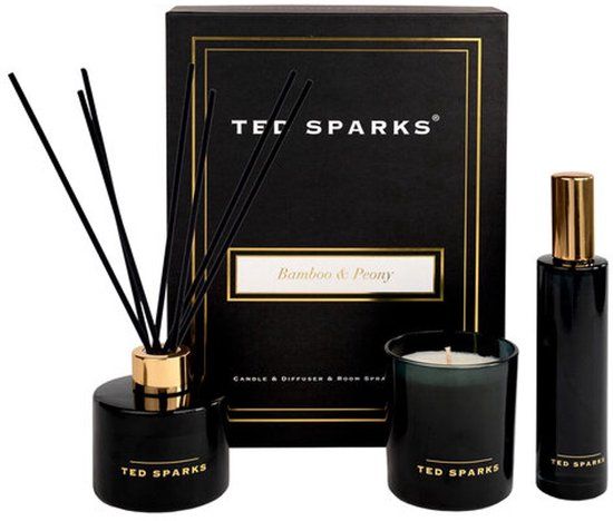 Ted Sparks Bamboo & Peony Gift Set - 100 ml + 100 ml + 150 gr - Unisex