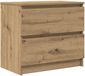 vidaXL Meuble TV 60x35x54 cm bois de manguier massif finition naturelle