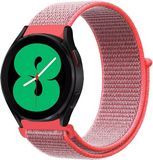 By Qubix - Sport Loop nylon bandje - Roze - Geschikt voor Garmin Venu 2 / Venu 3 - 22mm