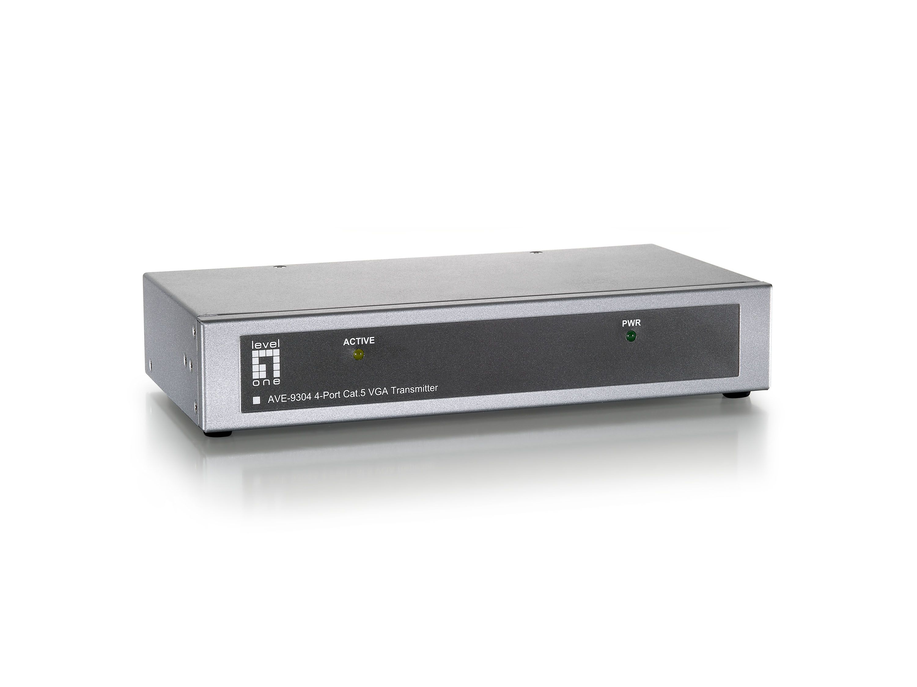 LevelOne 4-Port Cat.5 VGA Transmitter - Black/Silver